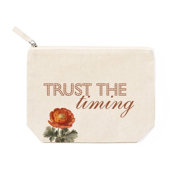 Νεσεσέρ μαγάλο 100% βαμαβακερό με τύπωμα "Trust the timing".