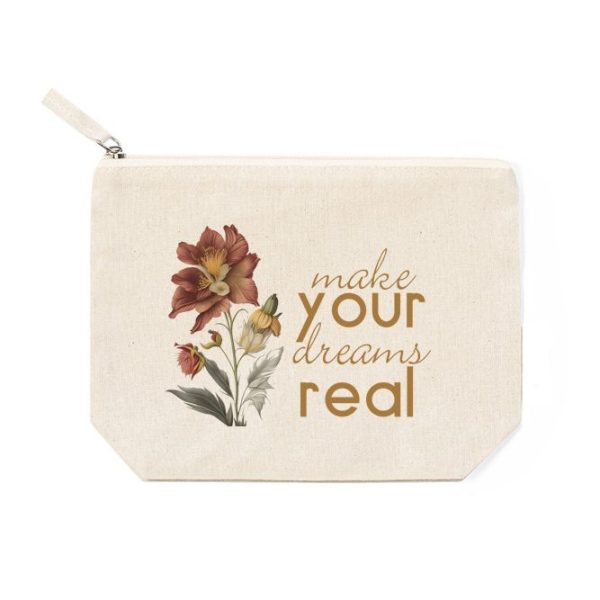 Νεσεσέρ μαγάλο 100% βαμαβακερό με τύπωμα "Make your dreams real".