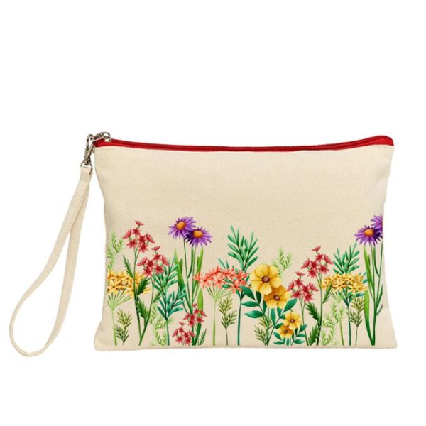 Νεσεσέρ από 100% οργανικό βαμβάκι με τύπωμα "Spring flowers".